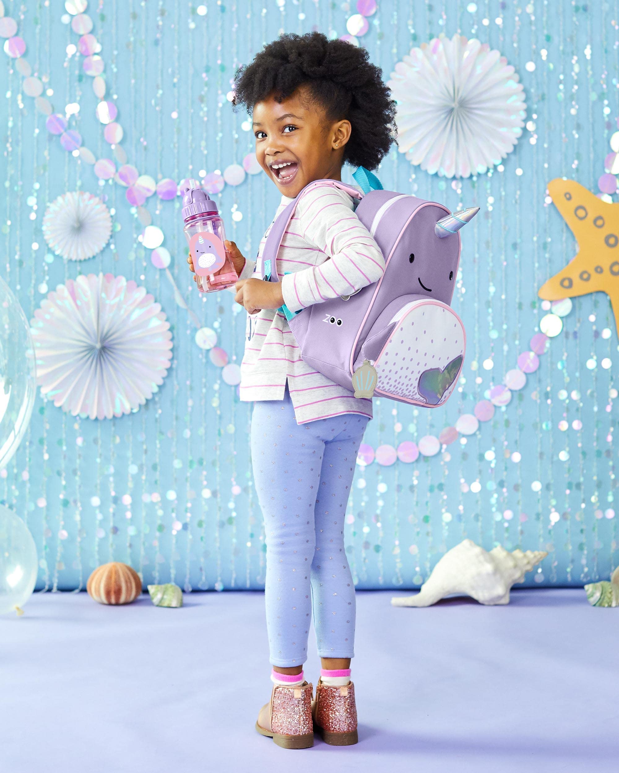 Skip Hop Zoo Little Kid Backpack - Cute Animal-Themed Backpack for Toddlers & Preschoolers - Perfect for School, Daycare, Travel & Outdoor Adventures