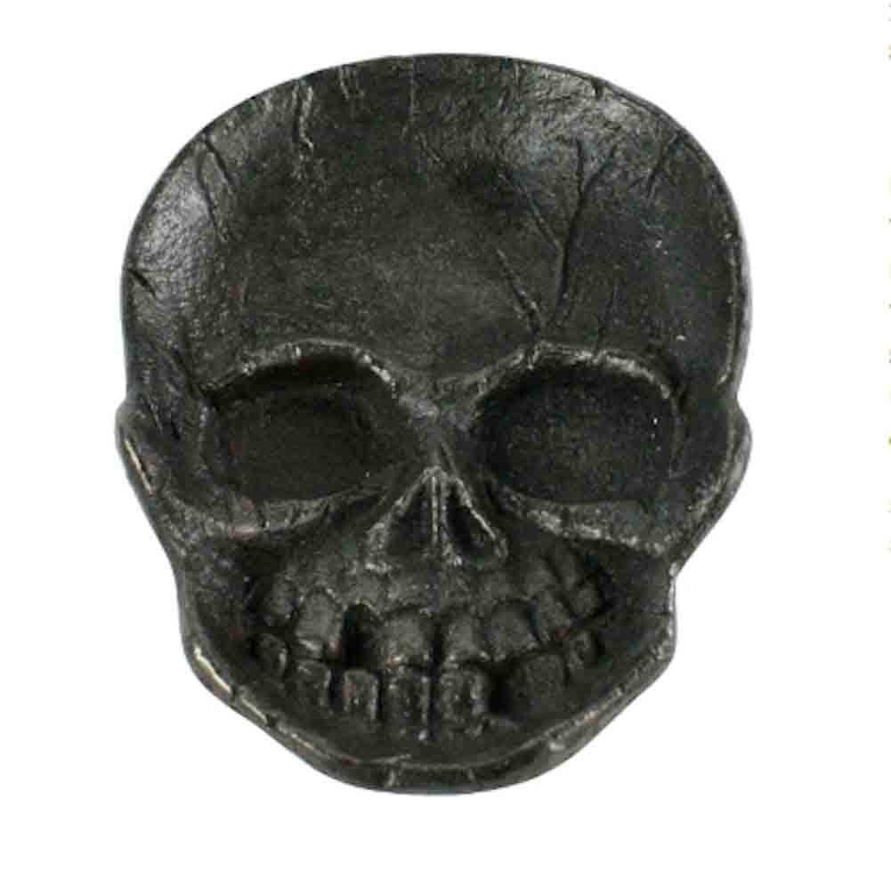 Vintage Cast Iron Skull Dish - Decorative Serving Plate for Halloween, Gothic Decor & Themed Parties - Perfect for Candy, Jewelry Display and Home Decor
