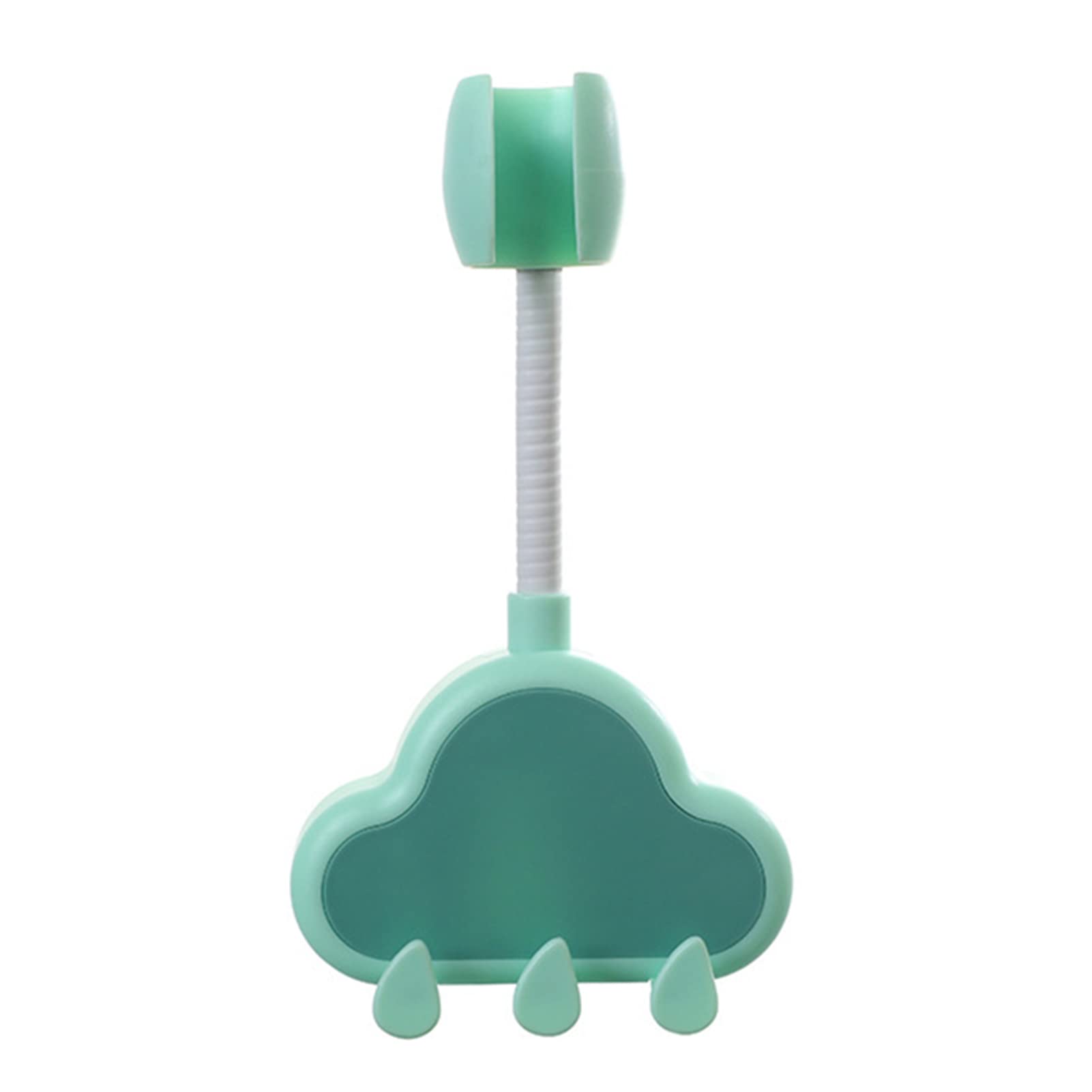 360° Adjustable Adhesive Shower Head Holder - No Drill Wall Mount Bracket for Handheld Shower Wand - Strong Suction Bathroom Accessories for Relaxing Spa-Like Shower Experience