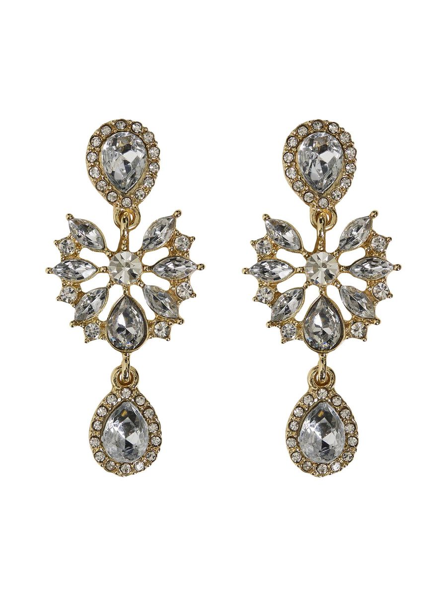 MYRA Gold Hoop Earrings - Cloud Dancer Design | Trendy Women's Fashion Jewelry for Party, Wedding & Everyday Wear