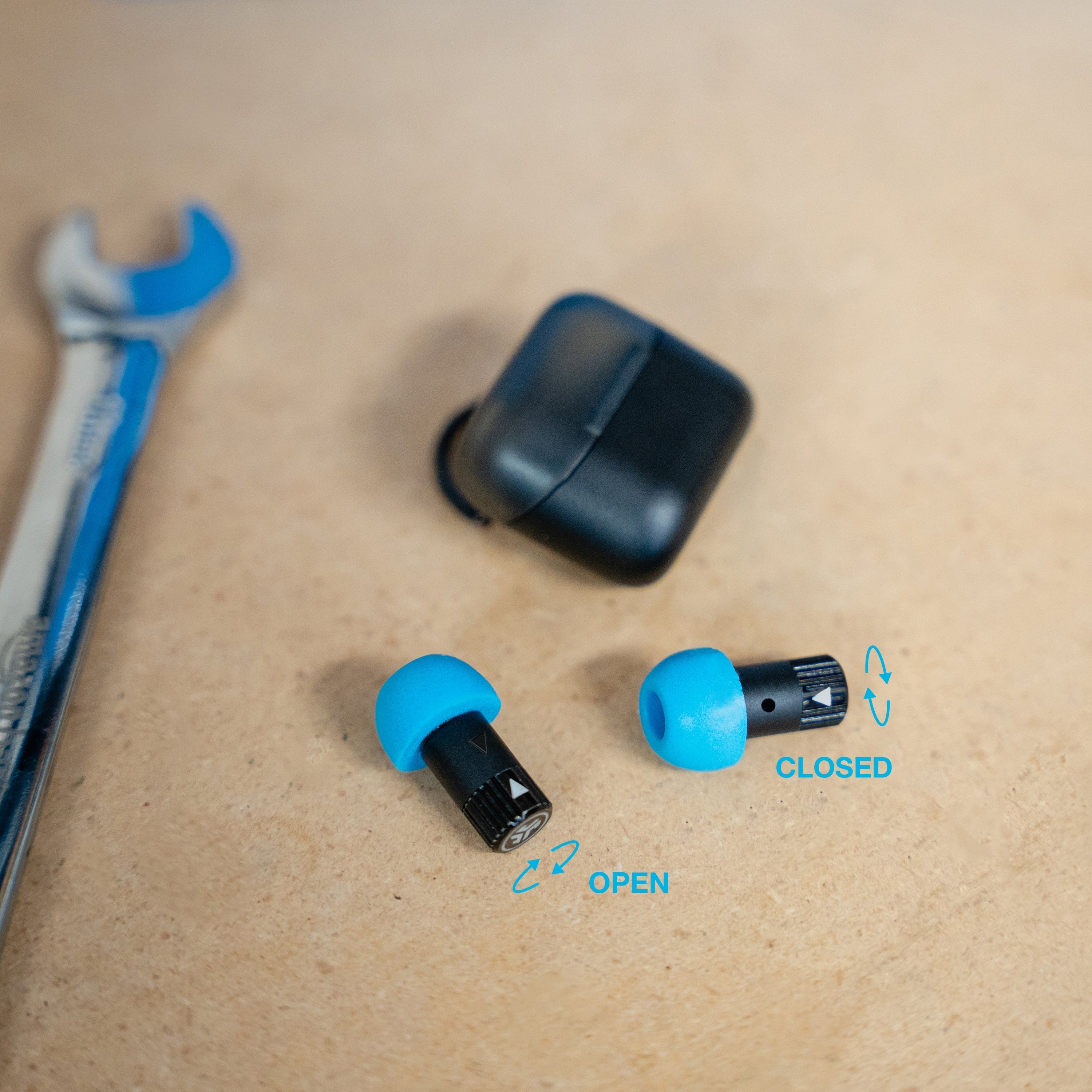 JBuds Protect Black Wireless Earbuds - Noise Cancelling, Sweatproof, Secure Fit for Running, Workouts & Outdoor Activities