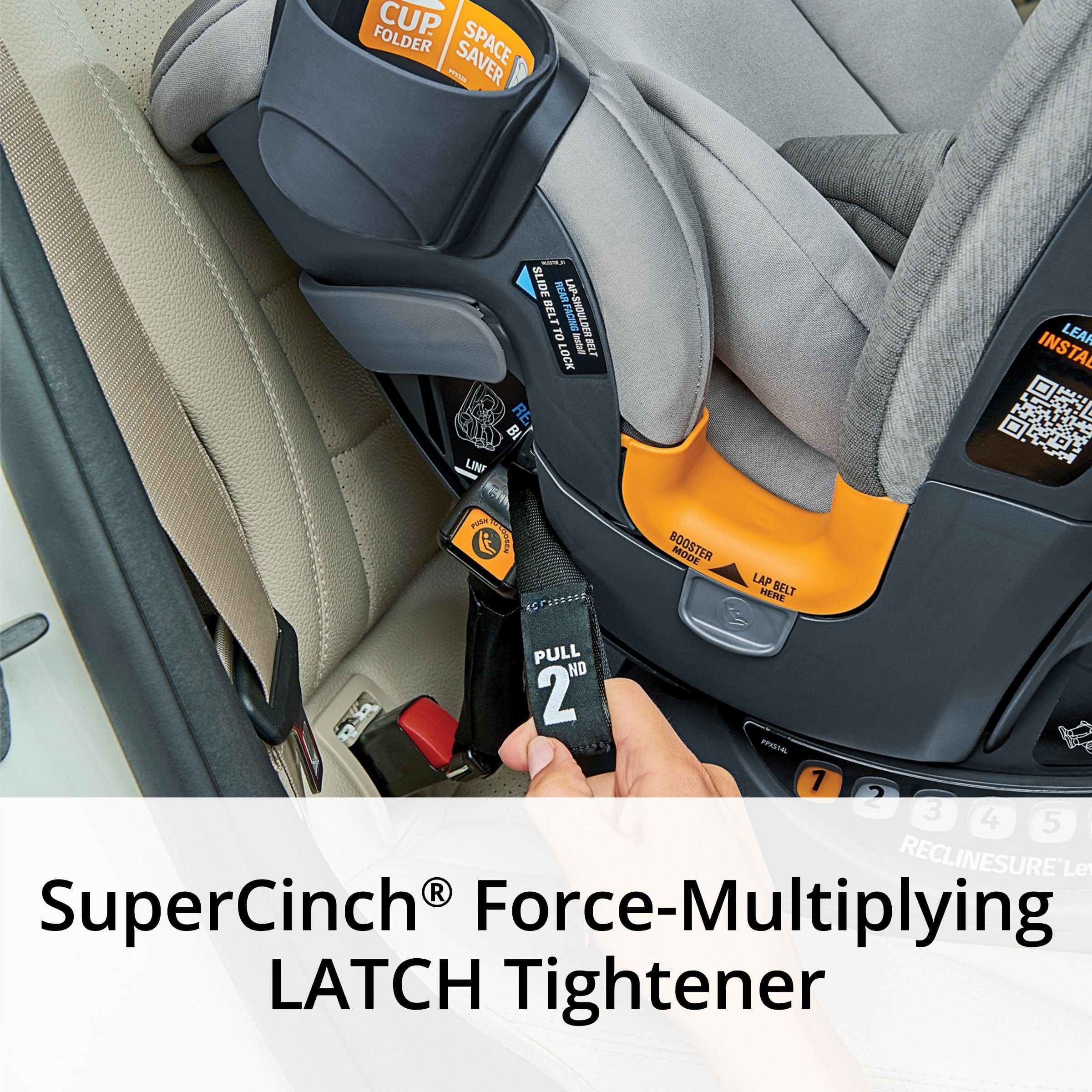 Chicco OneFit ClearTex All-In-One Convertible Car Seat for Infants to Toddlers - Safe & Comfortable for Travel, School & Family Road Trips