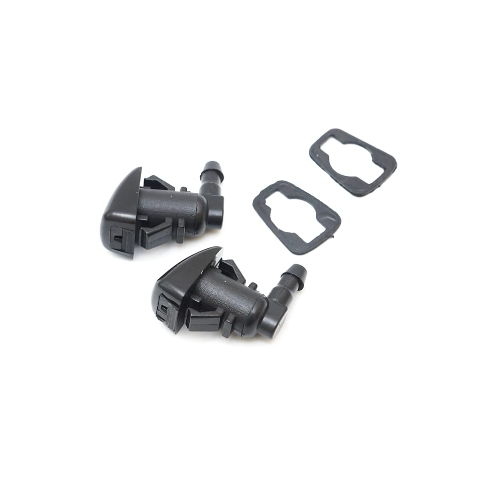 Jeep Chevy Malibu Pontiac Saturn Aura Front Windshield Washer Nozzle Replacement - Fits Models 55372143AB, 55079049AA, 5182367AA - Perfect for Rainy Weather and Winter Driving