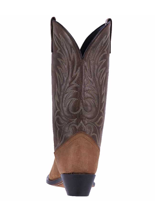 Laredo 5742 Women's Kadi Round Toe Leather Boots - Brown Cowboy Boots for Western Riding, Country Fashion & Casual Outfits