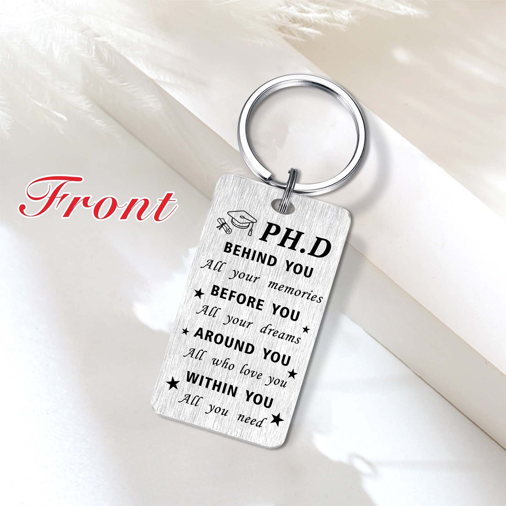 Class of 2025 Graduation Keychain - Personalized Memory Keepsake Gift for High School & College Graduates - Perfect for Commencement Ceremonies, Yearbook Signings & Alumni Reunions