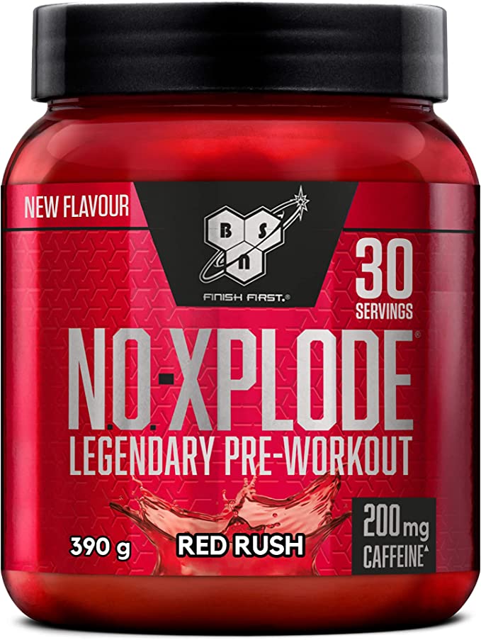 BSN NO Xplode Pre Workout Supplement 390g - Nitric Oxide Booster for Energy, Focus & Muscle Pumps - Best for Gym, Bodybuilding & Fitness Training