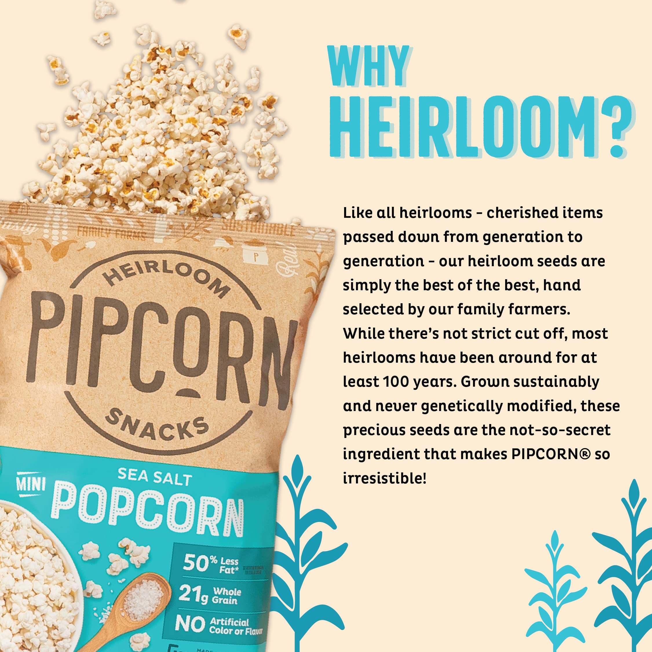Pipcorn Shark Tank Sampler - 8ct Variety Pack of Healthy Gluten-Free Heirloom Corn Snacks for Adults | Perfect for Office, Travel & Movie Nights