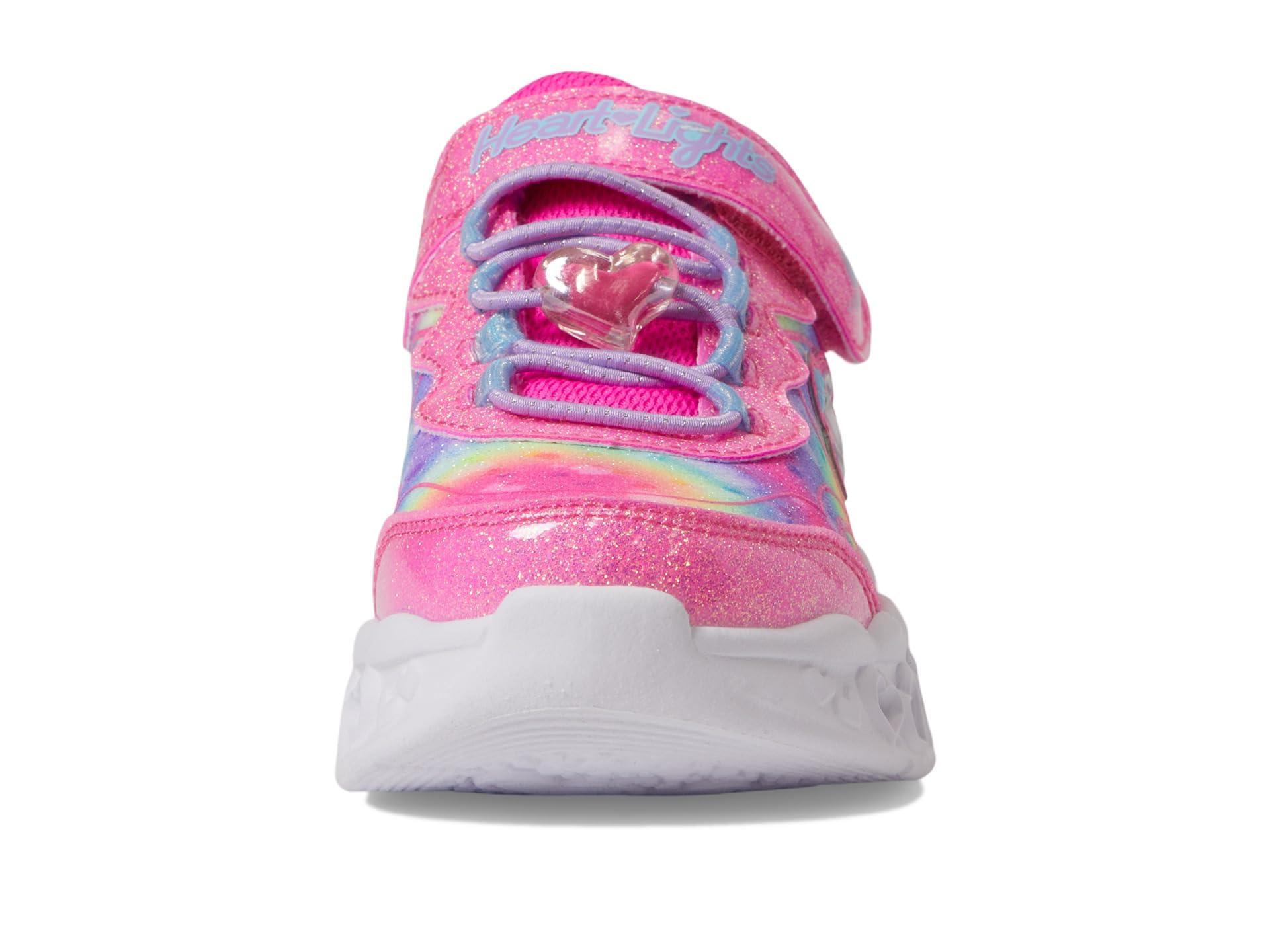 Skechers Girls' Flutter Heart Light Up Sneakers - Light Up Shoes for Kids with Flashing LED Lights | Perfect for School, Playground & Nighttime Activities