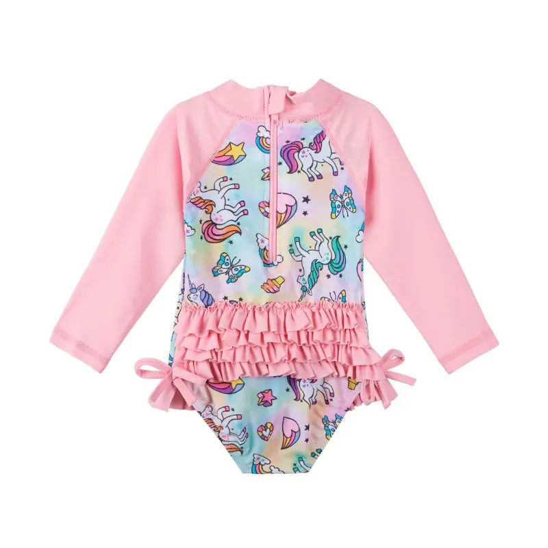Girls Toddler Swimwear with Sea Animal Print - Sizes 0-6 Years | Perfect for Pool, Beach & Summer Water Play