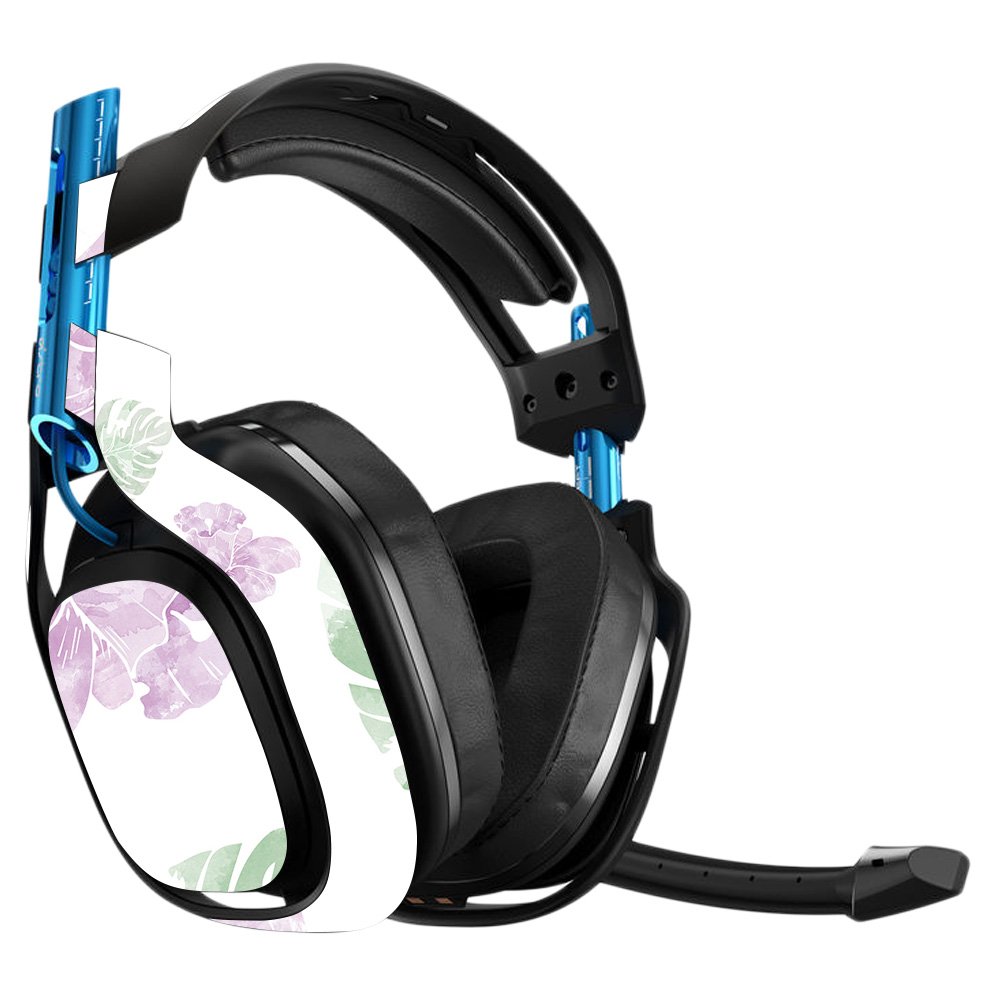 Astro A50 3rd Generation Gaming Headset Skin - Watercolor Flowers Vinyl Decal Wrap | Protective & Durable Cover | Easy to Apply & Remove | Made in USA | Perfect for Gaming, Streaming & Personalization
