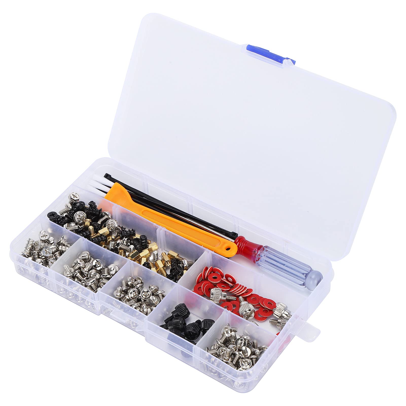 330Pcs Computer Standoffs & Screws Assortment Kit - Motherboard, Hard Drive, PC Case, Fan & Graphics Card Mounting Hardware - Perfect for PC Building, Repair & Upgrades