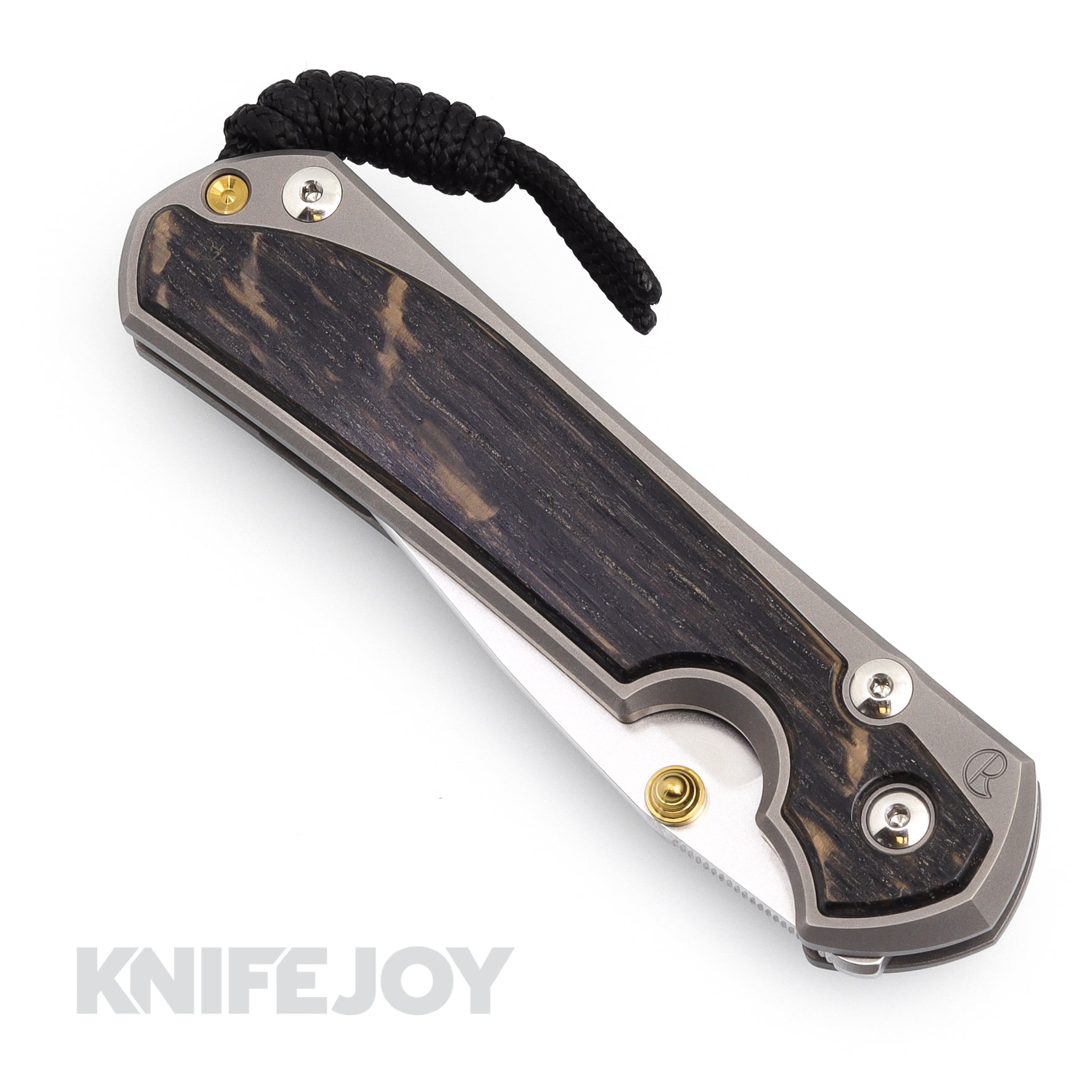 Chris Reeve Knives Large Sebenza 31 LH Drop Point Magnacut Blade with Bog Oak Inlay Matte Handles - Premium EDC Folding Knife for Outdoor, Camping & Survival Gear