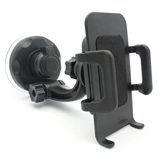 Universal Car Phone Mount Holder - 360° Rotating Windshield & Dashboard Suction Cup Stand for Samsung Galaxy J3/J7 V, J3 Mission Eclipse - Hands-Free Driving & GPS Navigation Accessory