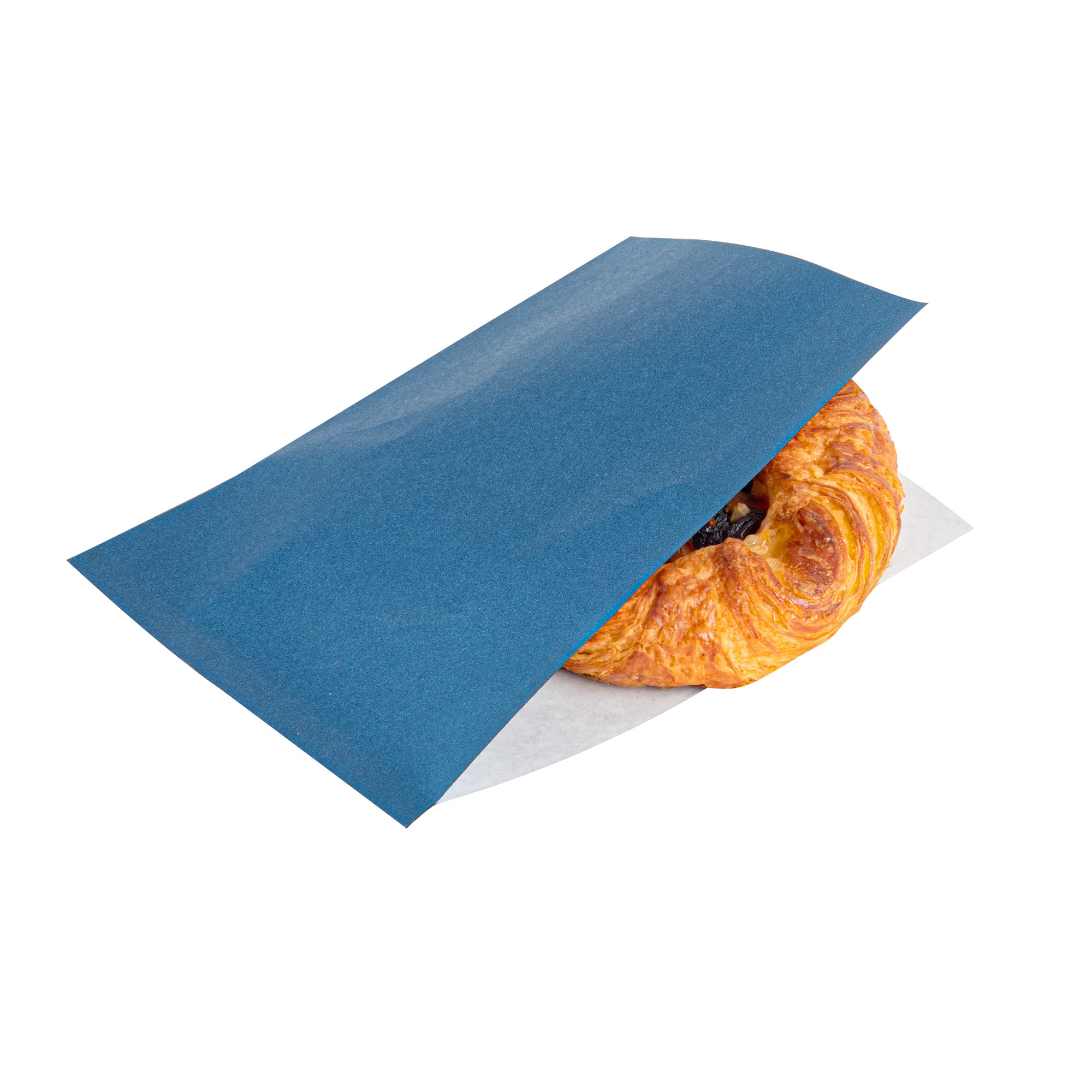 Midnight Blue Greaseproof Paper Bags - Small Double Open Food Bags (6.25