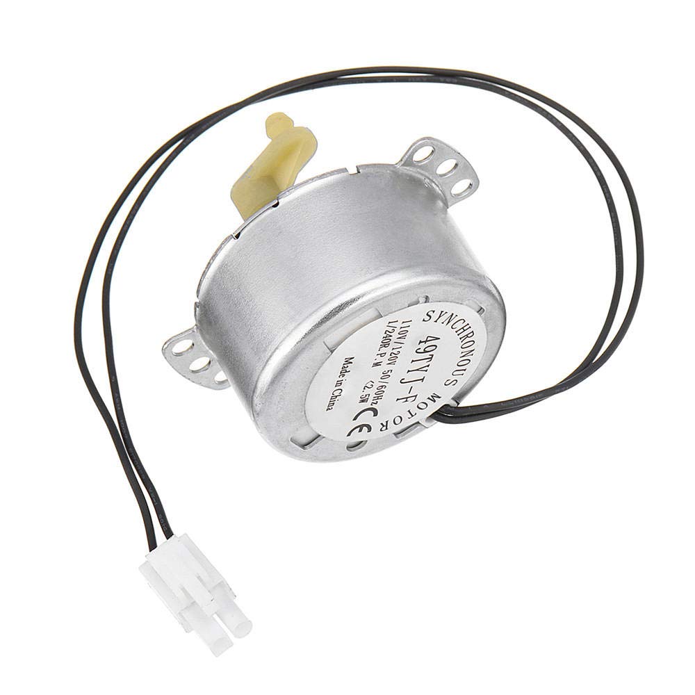110V Synchronous Motor 1/240 RPM Replacement for Chicken Egg Incubator Turner - Durable Poultry Farming Equipment for Egg Hatching & Breeding