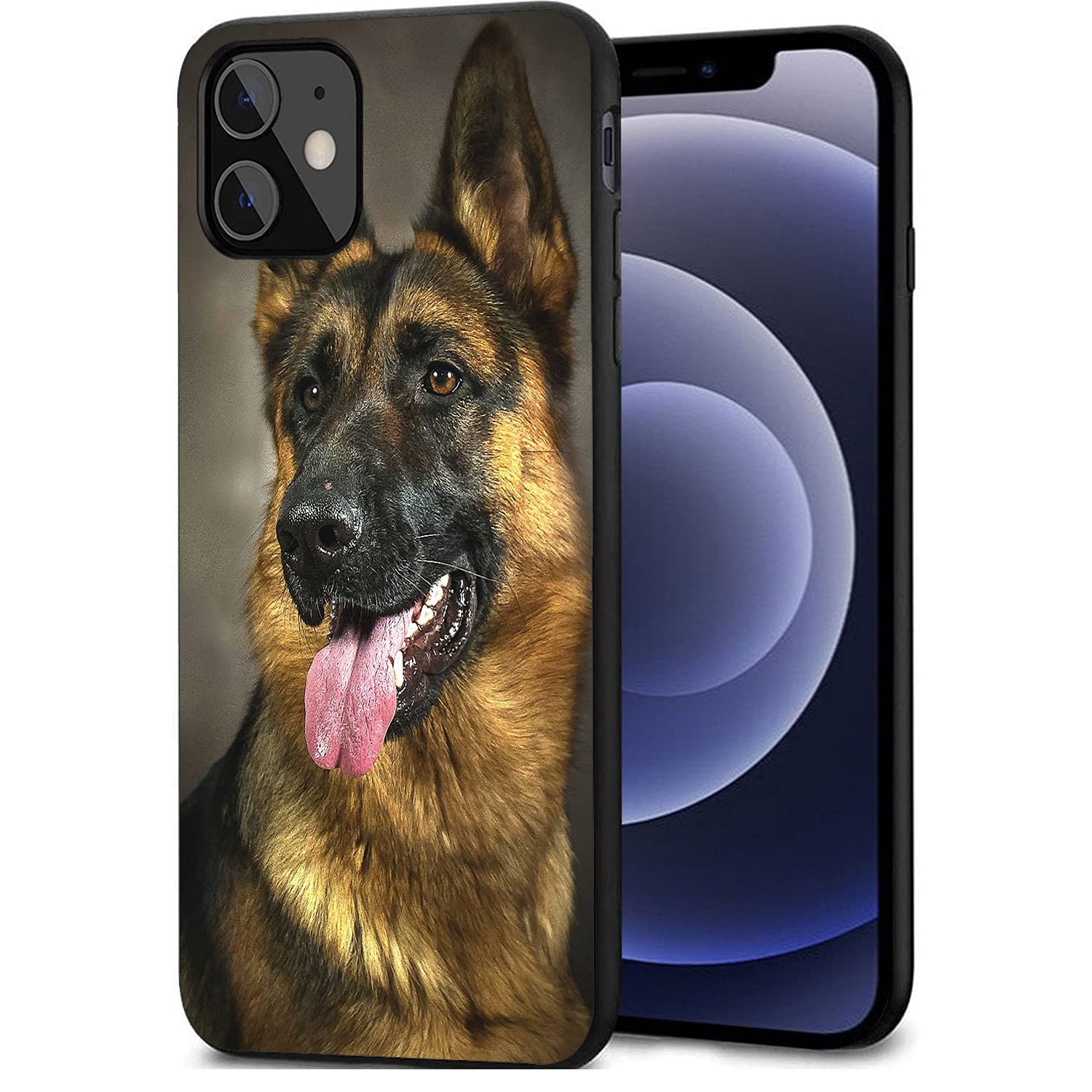 German Shepherd Dog Design Soft Silicone Case for iPhone 13 Pro Max (6.7