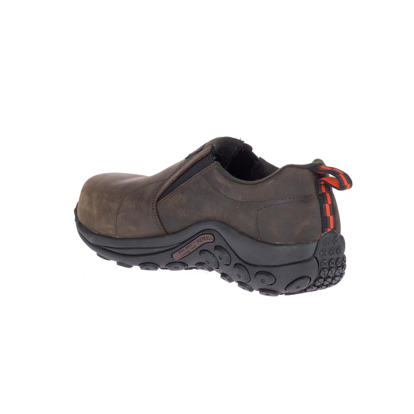 Jungle Moc LTR Men's Composite Toe Work Boots - Espresso Brown - Slip Resistant & Comfortable for Construction, Warehouse & Outdoor Work