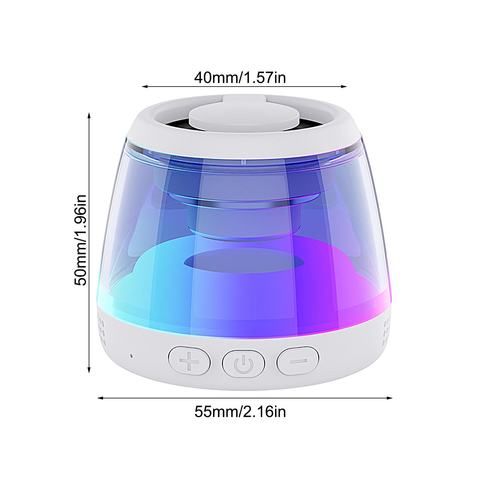 Portable Golf Bluetooth Speaker with Dynamic LED Lights & Magnetic Phone Stand - IPX5 Waterproof, Loud Sound Wireless Speaker for Kids, Outdoor, Kayaking, Party, Beach, and Camping Use
