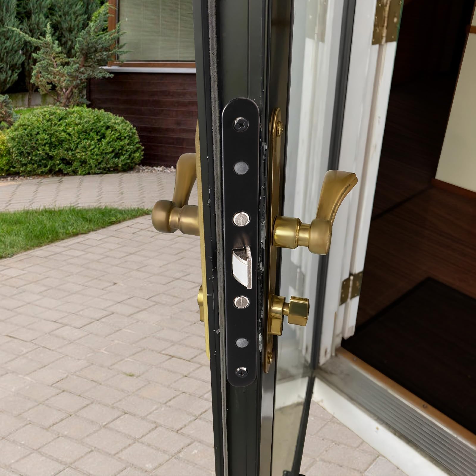 Pella Storm Door 2-Point Bolt Latch - White Panel Lock Replacement for Secure Entry