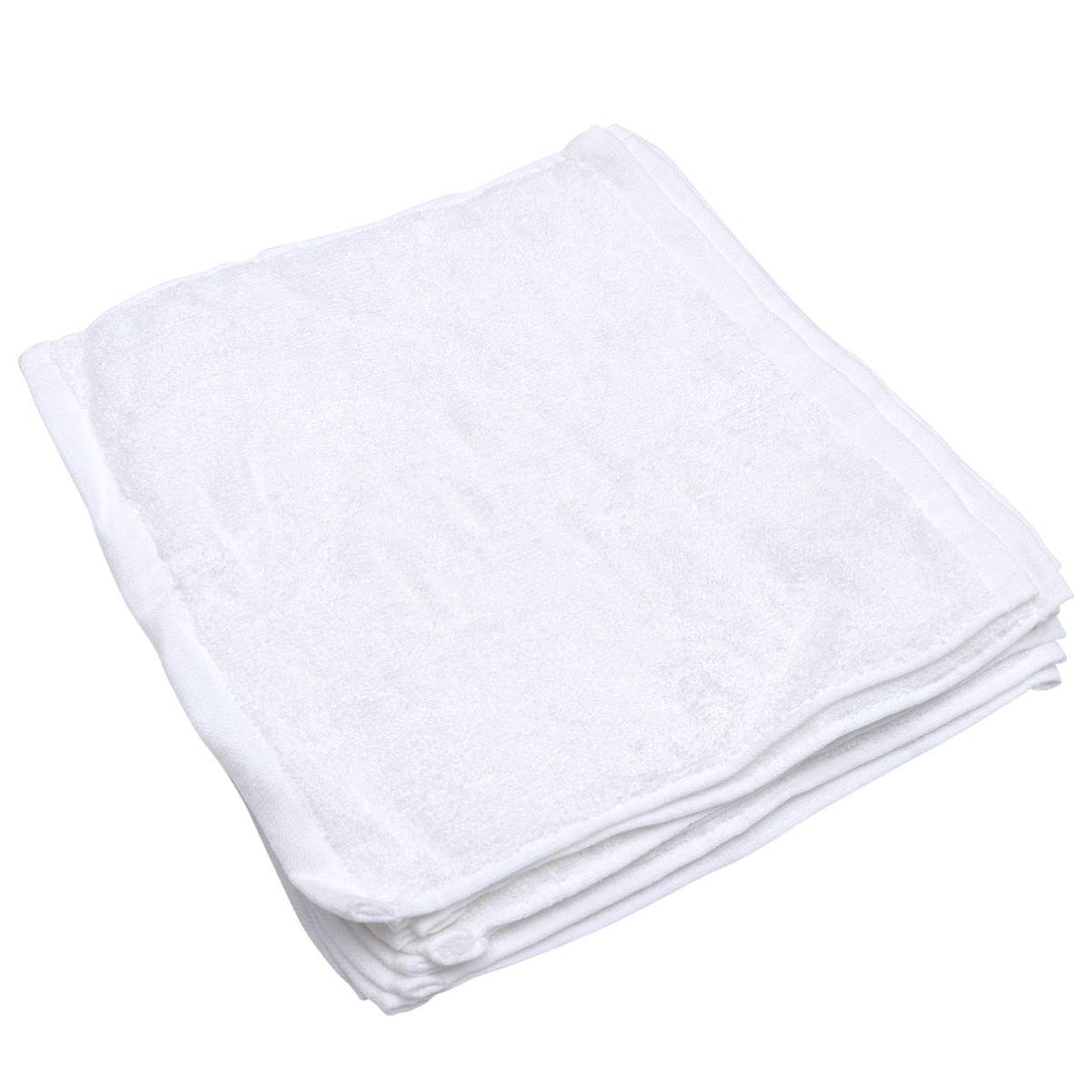NUOBESTY 9-Pack Ultra Soft Baby Washcloths - Gentle Facial & Bath Towels for Newborns, Infants & Kids (White) - Perfect for Bath Time, Diaper Changes & Sensitive Skin Care