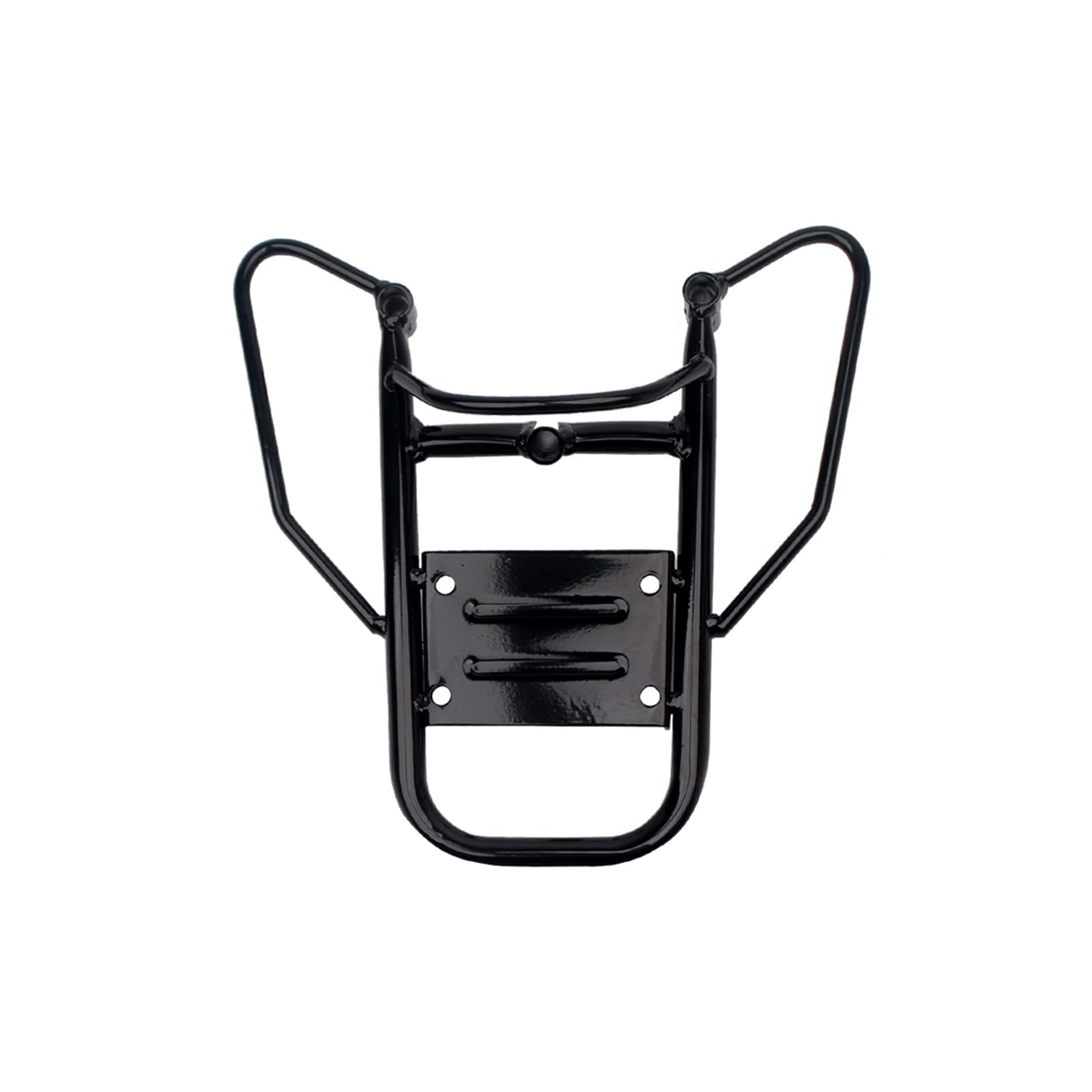 Minho Black Iron Rear Luggage Rack for TaoTao 50cc Scooter - Heavy Duty Motorcycle Cargo Carrier - Perfect for Commuting, Grocery Shopping & Delivery Services