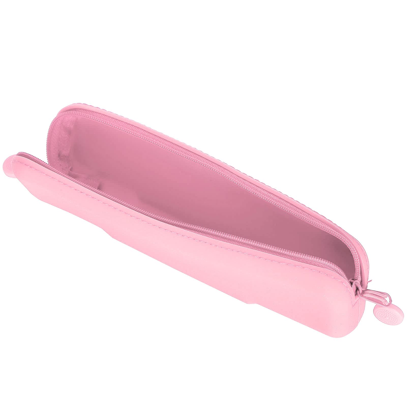 Entatial Mini Silicone Pouch - Waterproof Travel Pencil Case for School, Business Trips & Makeup Storage - Compact & Leak-Proof Cosmetic Organizer (Pink, Small) - Perfect for Daily Use, Travel Essentials & On-the-Go Organization