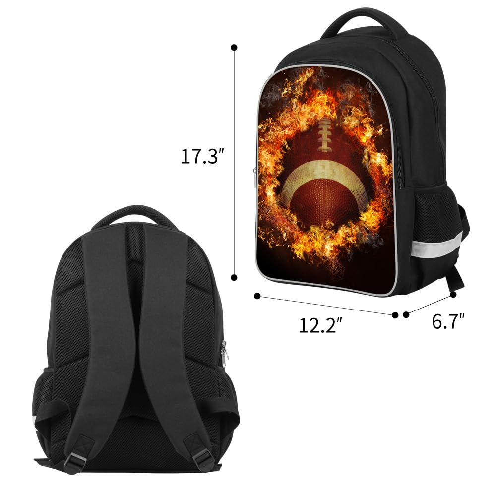 3D Printed Luminous School Backpack - Large Capacity Lightweight Bookbag for Kids & Teens | Perfect for School, Travel, and Outdoor Activities