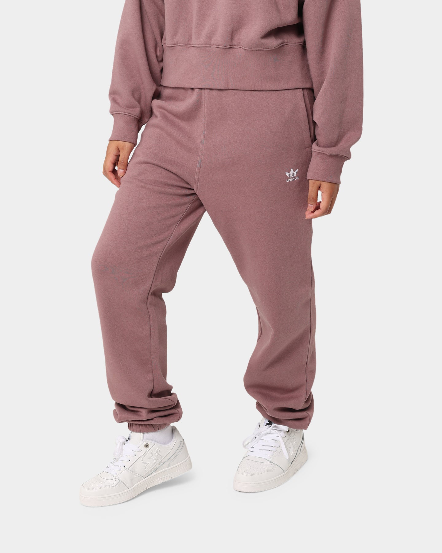Adidas Women's Adicolor Essentials Fleece Sweatpants - Comfortable Casual Joggers for Lounge, Workout & Running - Wonder Oxide Color