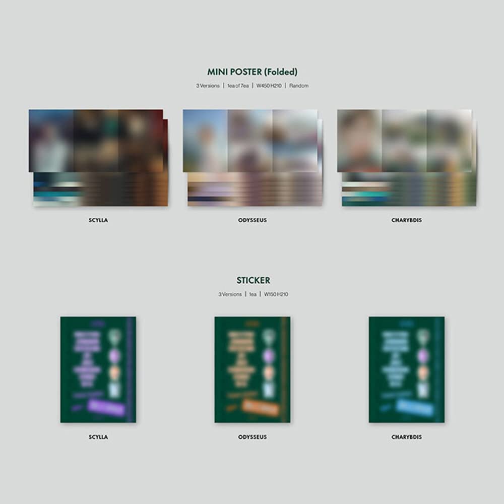 ENHYPEN Dimension Dilemma 1st Album Set (ODYSSEUS/SCYLLA/CHARYBDIS Versions) - K-Pop Collectible with Weverse Gift, Folded Poster & OS Player Card | Perfect for K-Pop Fans, Album Collectors and ENHYPEN Lightstick Owners