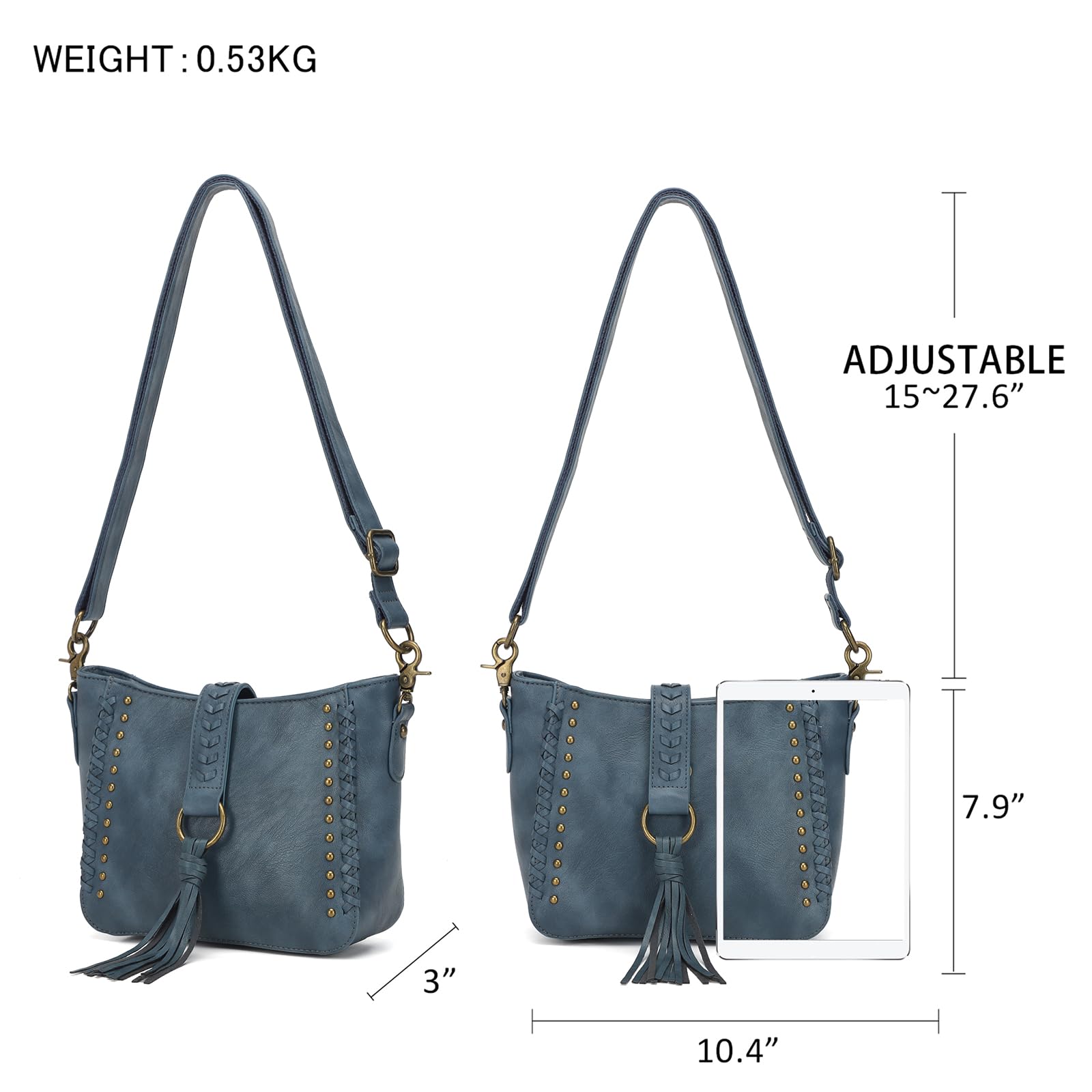 Stylish Vegan Leather Tote Bag for Women - Large Shoulder Purse Hobo Handbag, Perfect for Work, Travel & Everyday Use