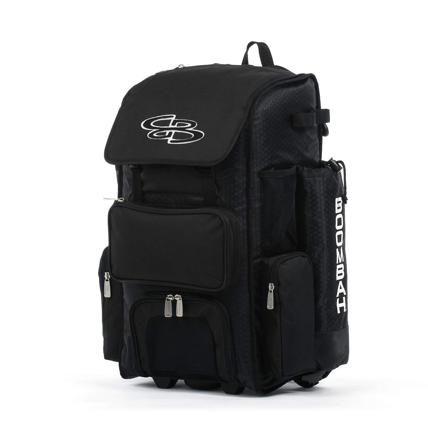 Boombah Superpack Hybrid Rolling Bat Bag - Wheeled & Backpack Style Baseball Equipment for Travel & Games | Durable Sports Gear for Players & Coaches