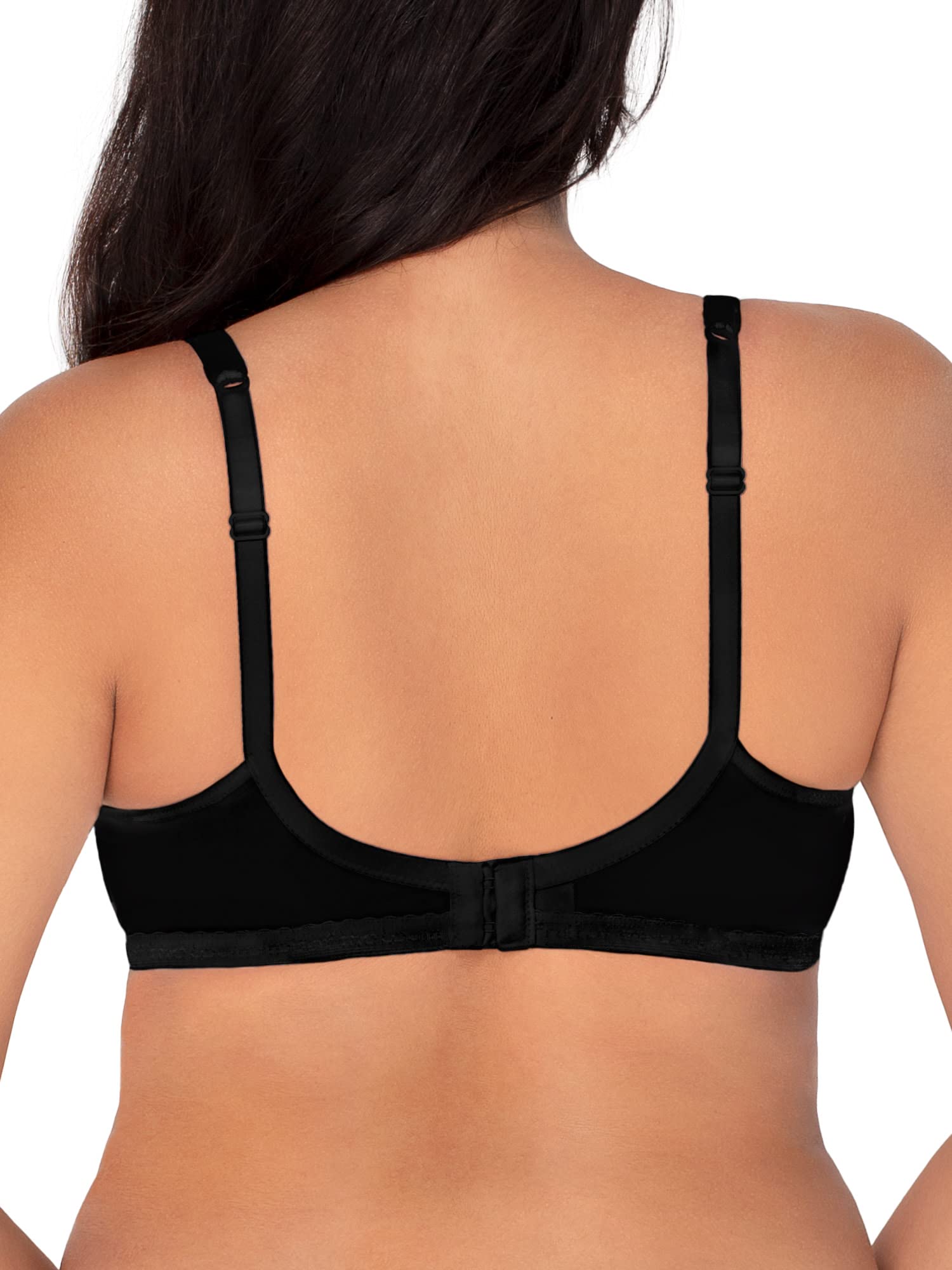 Fruit of the Loom Women's Comfortable Cotton Spandex Unlined Underwire Bra - Soft Support for Everyday Wear & Natural Shape | Perfect for Work, Yoga & Relaxation