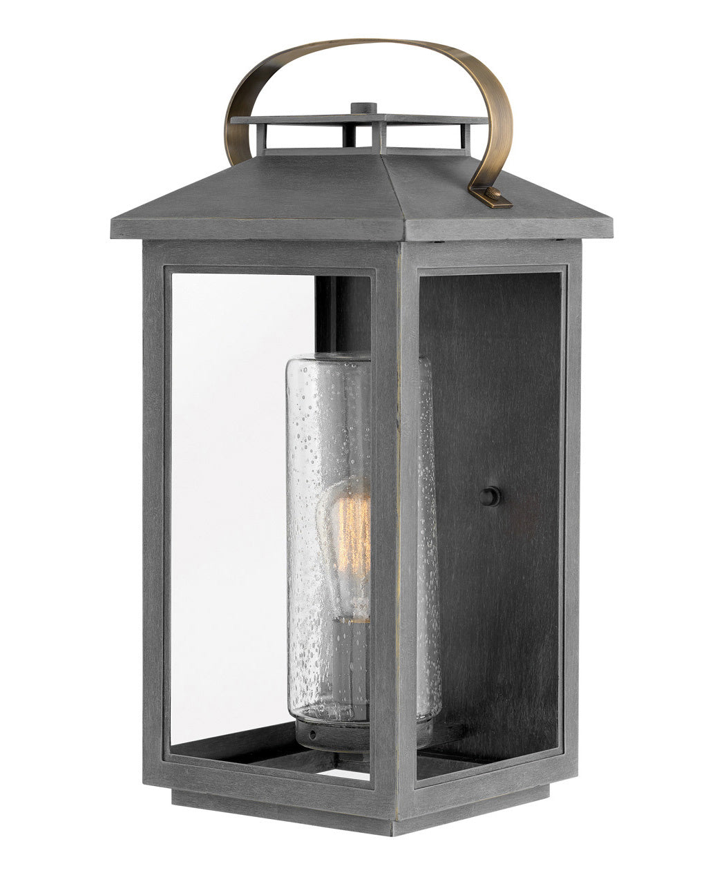 Atwater LED Wall Mount Light Fixture in Ash Bronze - Modern Sconce for Living Room, Bedroom, and Hallway Lighting