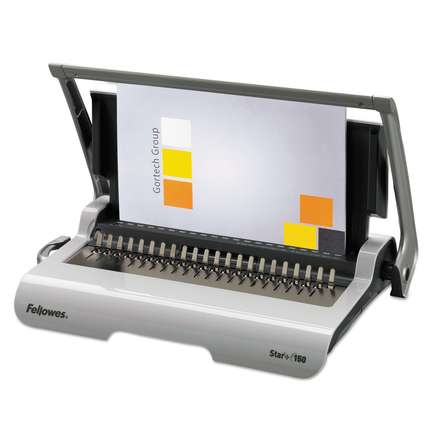 Fellowes Star 150 Manual Comb Binding Machine for Office, School & Home - Perfect for Reports, Presentations & Booklets