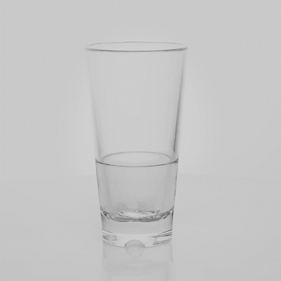 Bev Tek 11 oz Polycarbonate Old Fashioned Glass - Set of 6, Stackable, Shatterproof (3