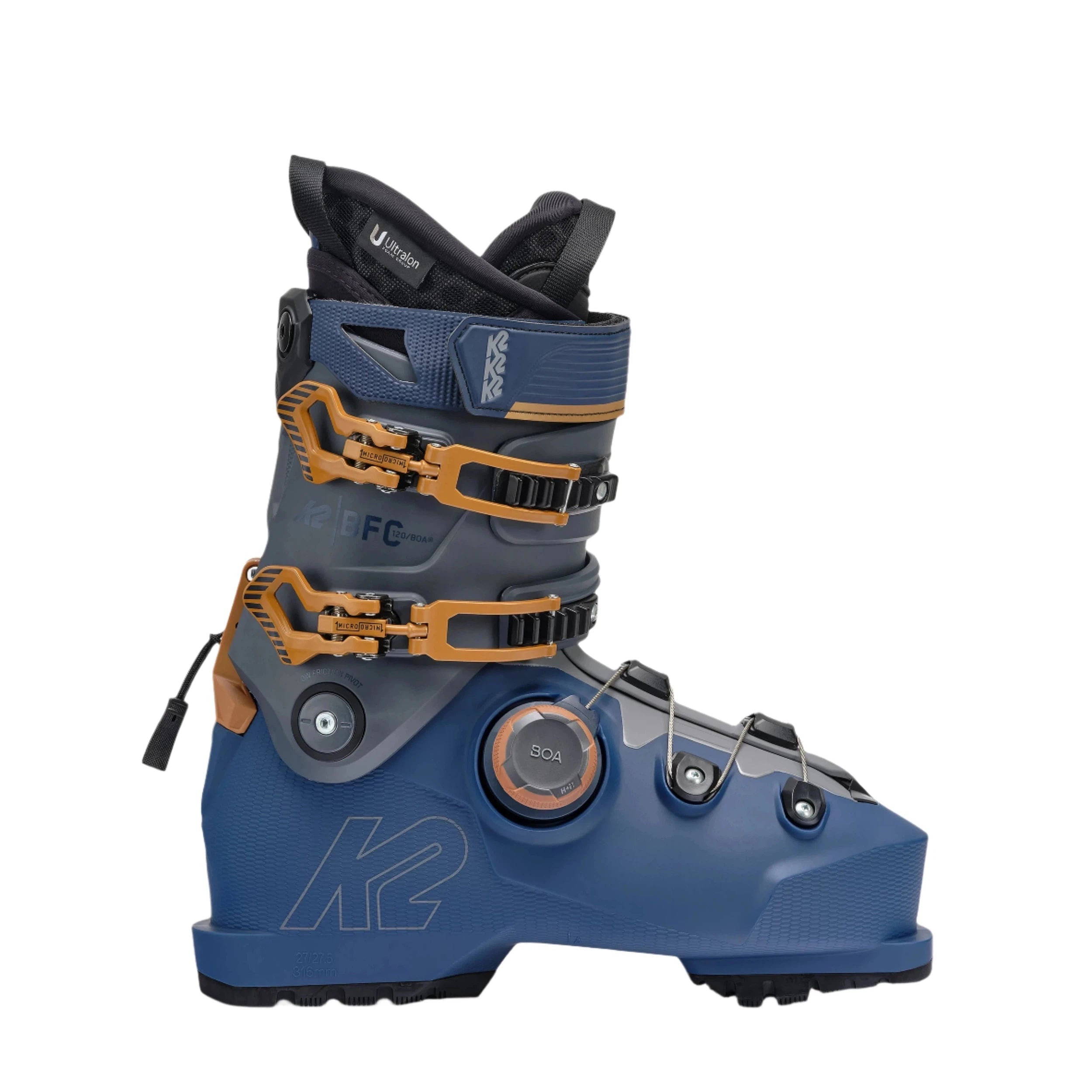 K2 BFC 120 BOA Ski Boots 2025 - Men's/Women's Performance Ski Boots with BOA Closure System for Comfort & Precision - Perfect for Alpine Skiing, Freeride & All-Mountain Adventures