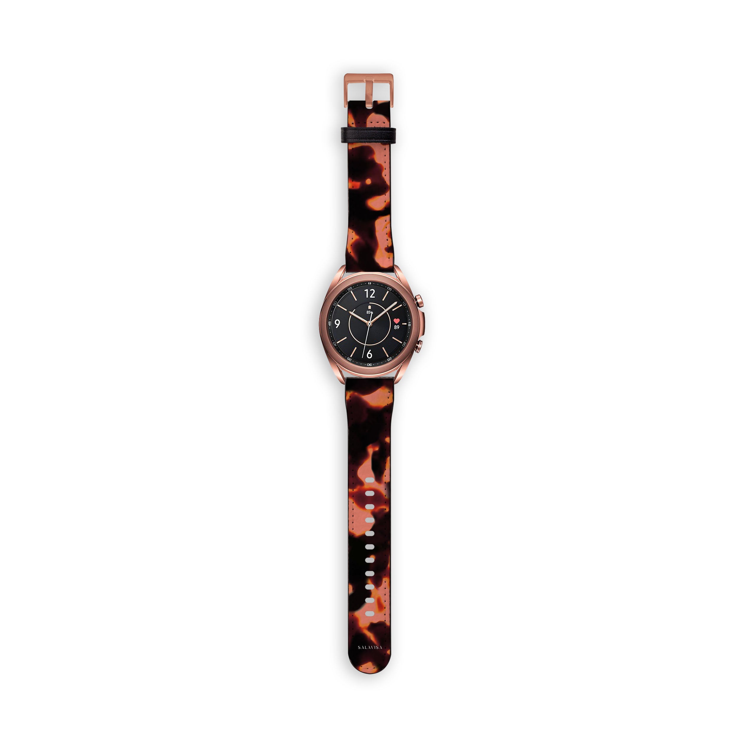 Premium Tortoise Red Galaxy Watch Band - Stylish & Durable Replacement Strap for Samsung Galaxy Watches - Perfect for Workouts, Running & Everyday Wear