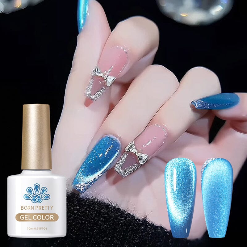 Sea Blue Cat Magnetic Gel Polish SB18 - 10ml Nail Polish for Long-Lasting Manicures - Perfect for Home & Salon Nail Art Designs