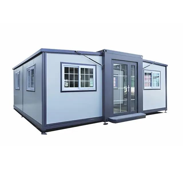 40ft x 20ft Portable Prefabricated Tiny Home | Expandable Mobile Prefab House for Hotels, Offices, Guard Houses, Shops, Villas, Warehouses & Workshops | Includes Restroom Module | Perfect for Vacation Cabins, Backyard Studios & Temporary Housing Solutions