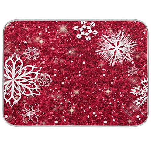 Snowflakes Glitter Ruby