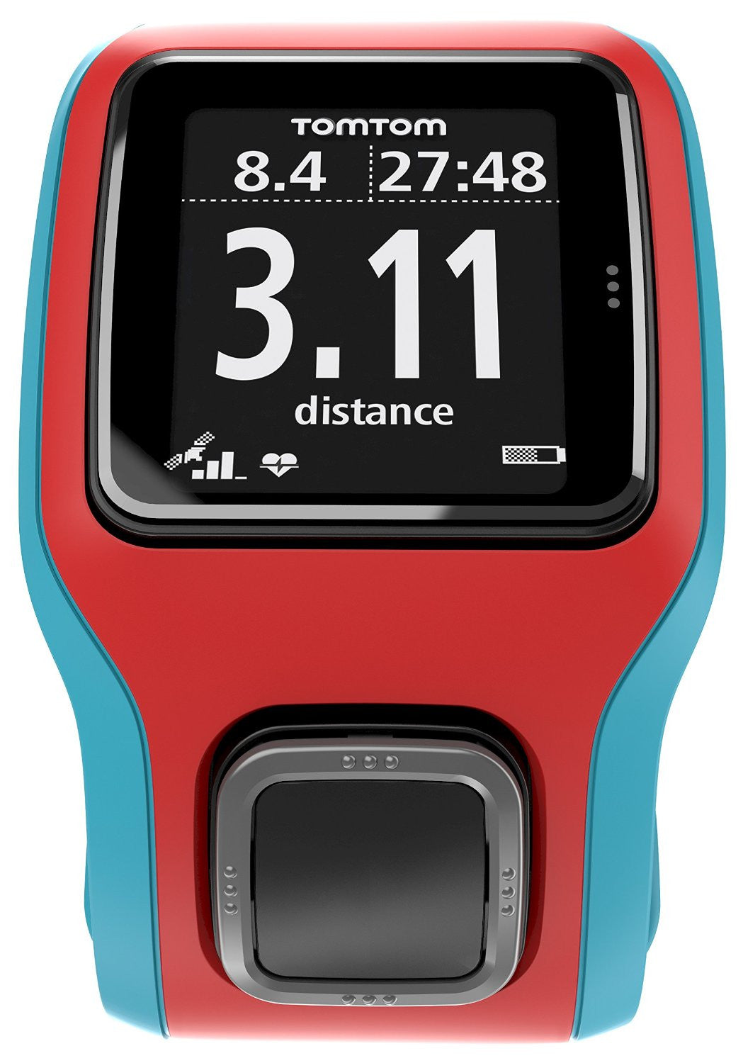 TomTom Runner Cardio GPS Sports Watch - Heart Rate Monitor, Distance Tracking & Waterproof Design for Running, Cycling & Outdoor Fitness Activities