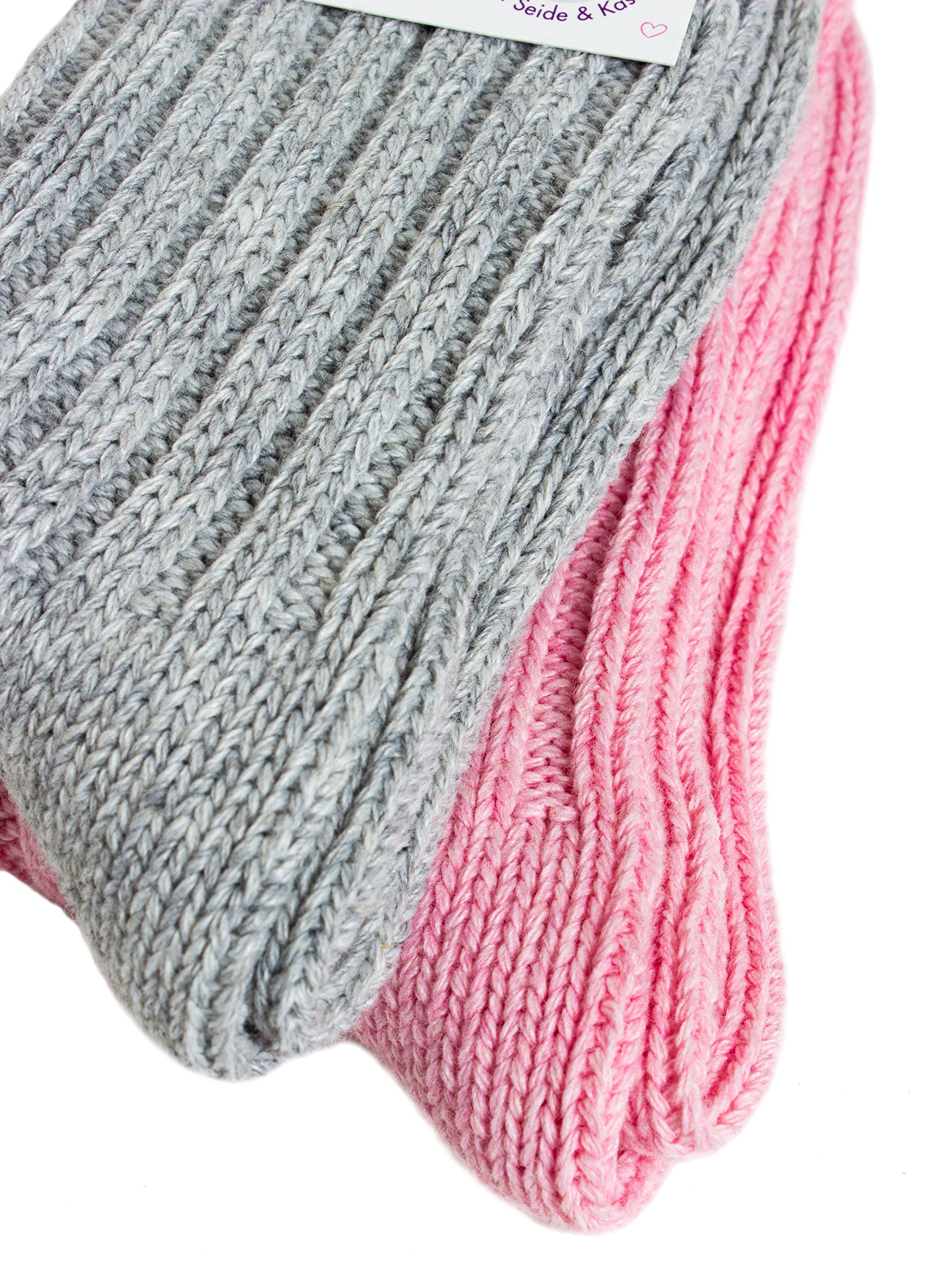 Premium Pack of 4 Women's Silk & Cashmere Blend Socks - Ultra Soft Luxury Socks for Everyday Comfort, Gift Giving & Cold Weather Wear