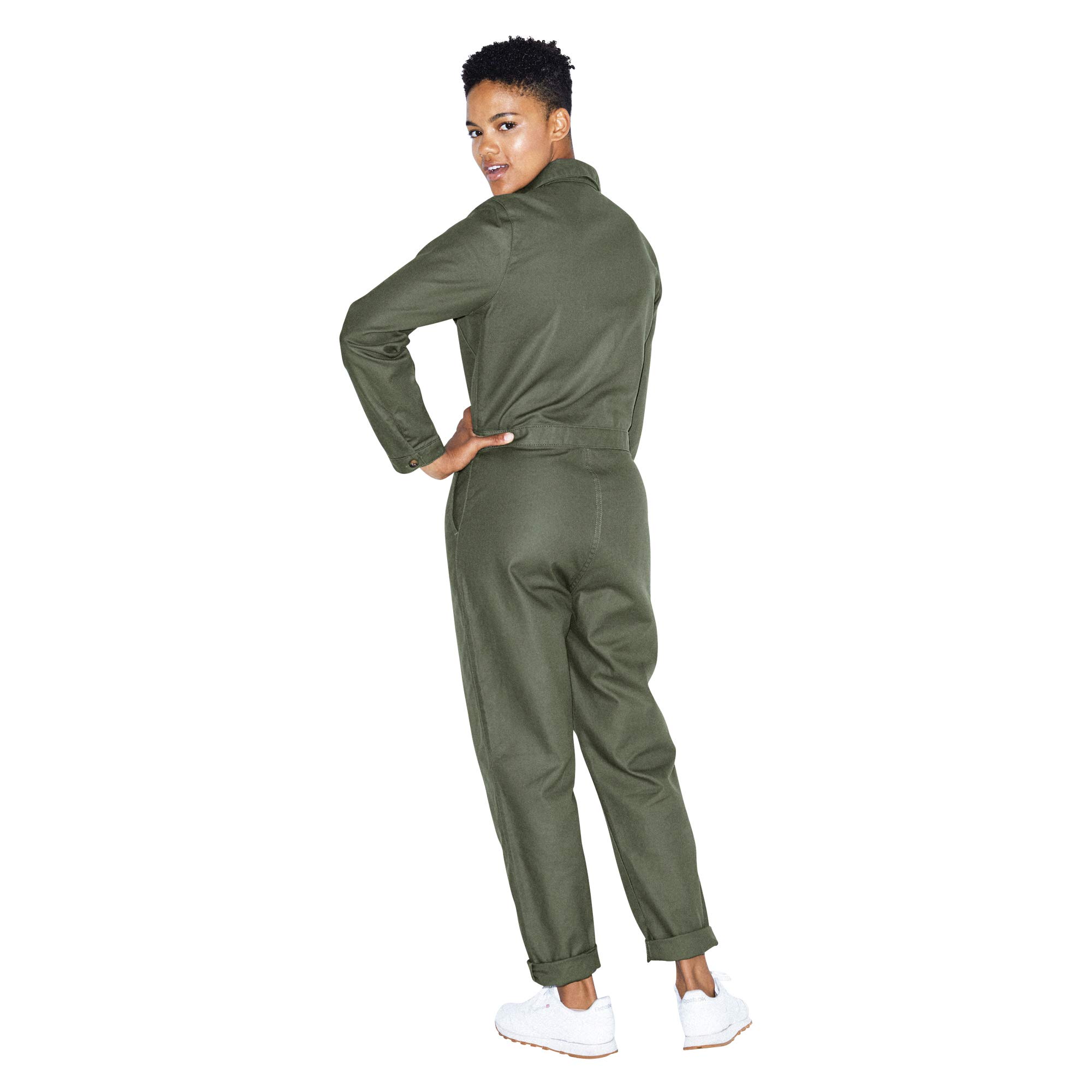 American Apparel Women's Long Sleeve Twill Coverall - Durable Workwear for Mechanics, Farmers & DIY Projects | Comfortable Jumpsuit for Work & Outdoor Activities