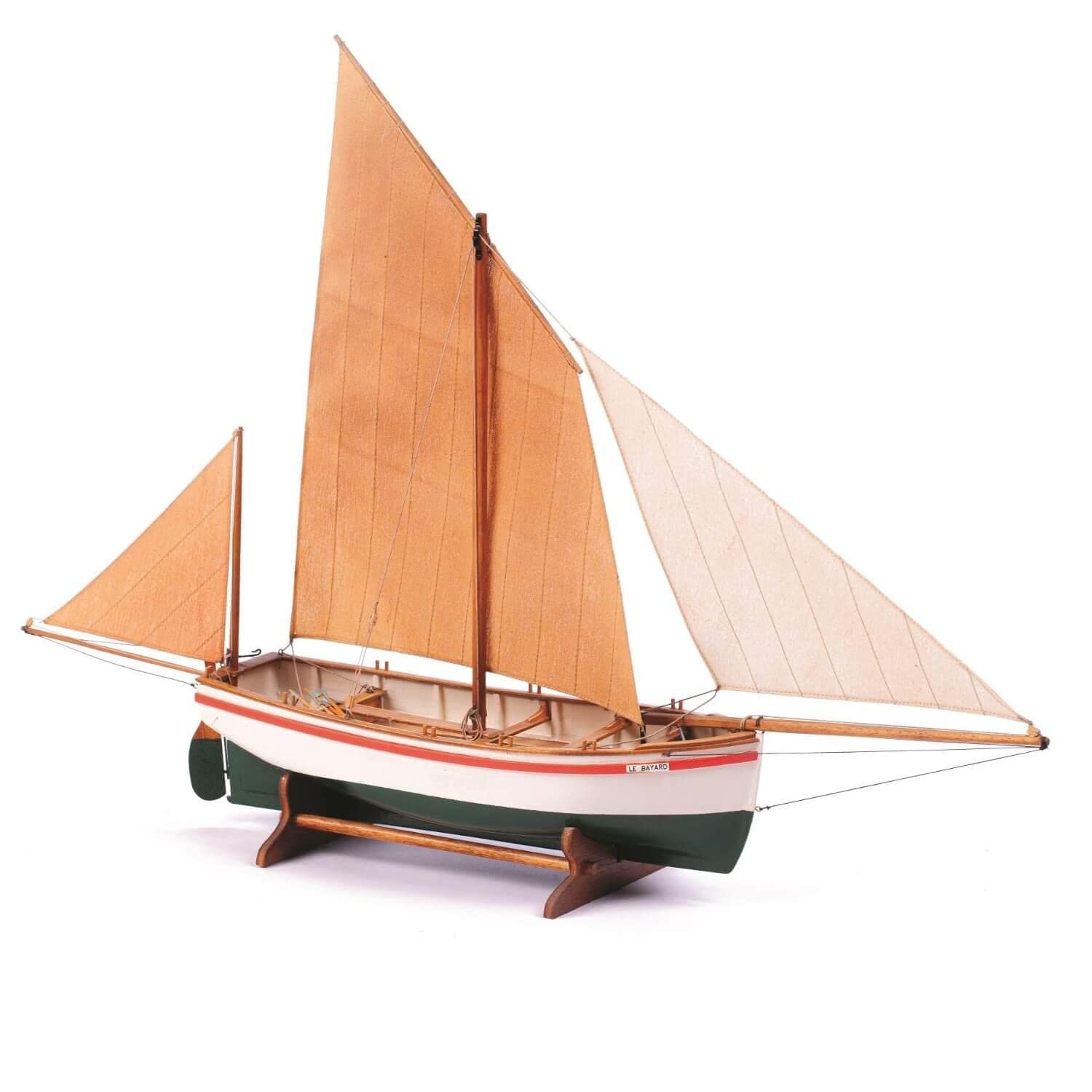 1:30 Scale Le Bayard Wooden Model Ship Kit - Handcrafted French Navy Frigate Replica for Collectors & Display - Perfect for Home Decor, Office Display & Nautical Gifts
