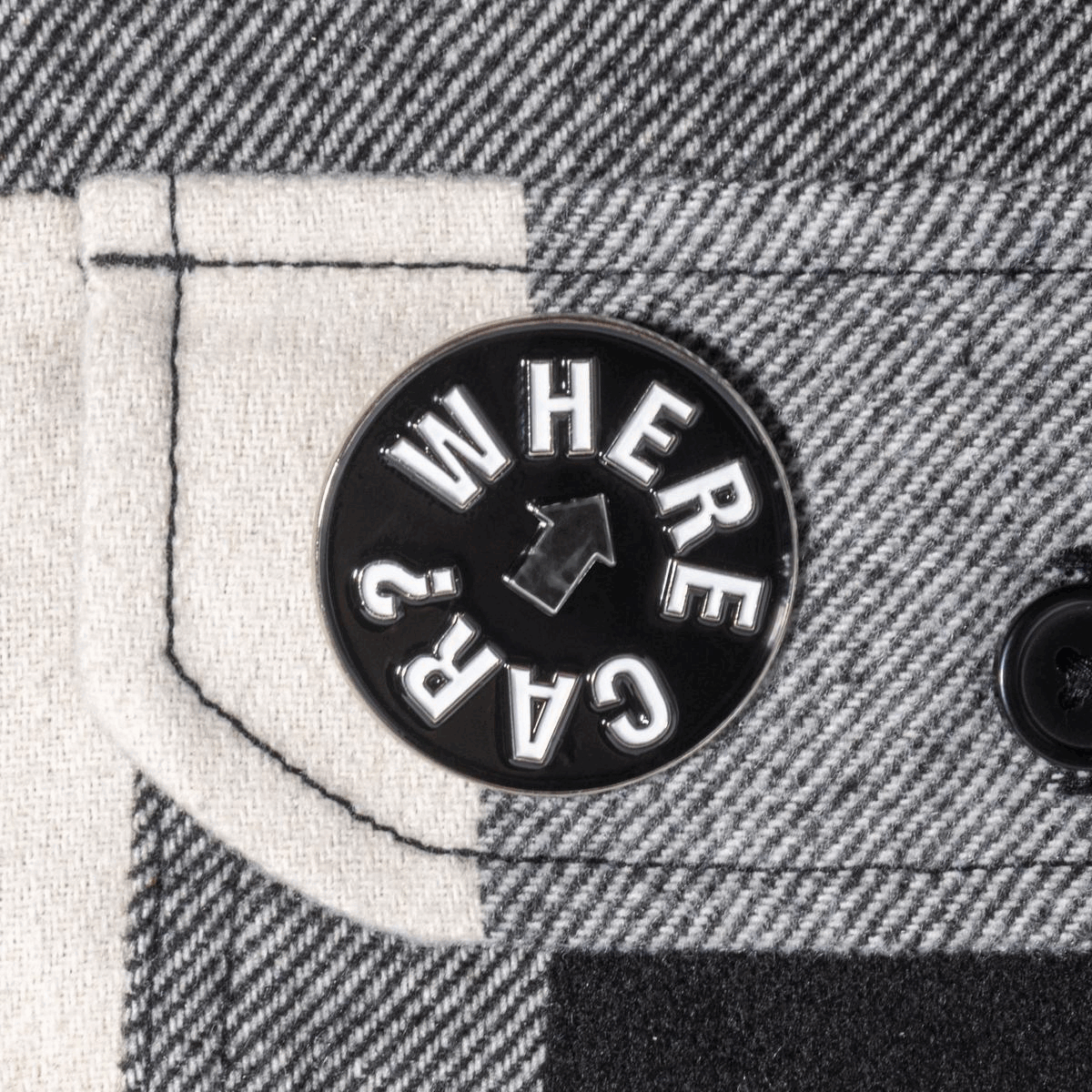 Where Car™ Enamel Pin - Vintage Car Lover Collectible Badge for Jackets, Backpacks & Hats | Unique Gift for Automotive Enthusiasts