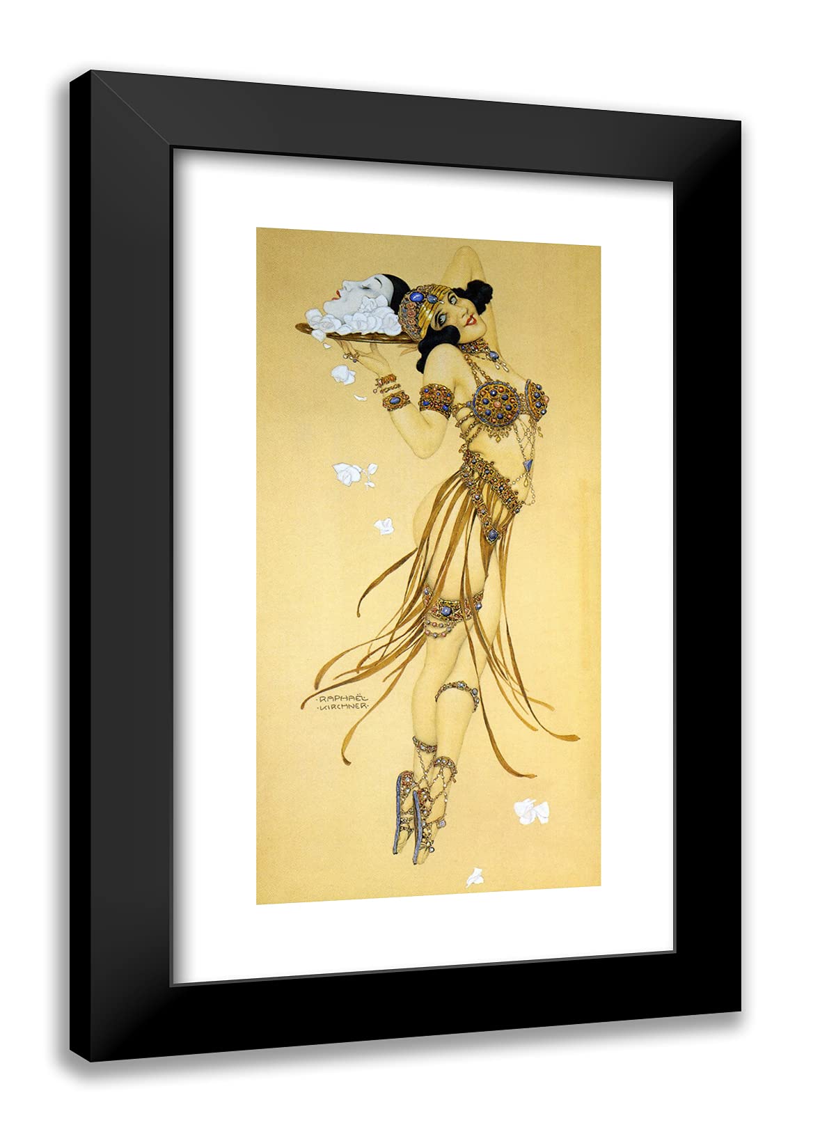 16x24 Black Modern Framed Art Print - Kirchner Raphael 'Expiation' Wall Decor | Perfect for Living Room, Bedroom & Office