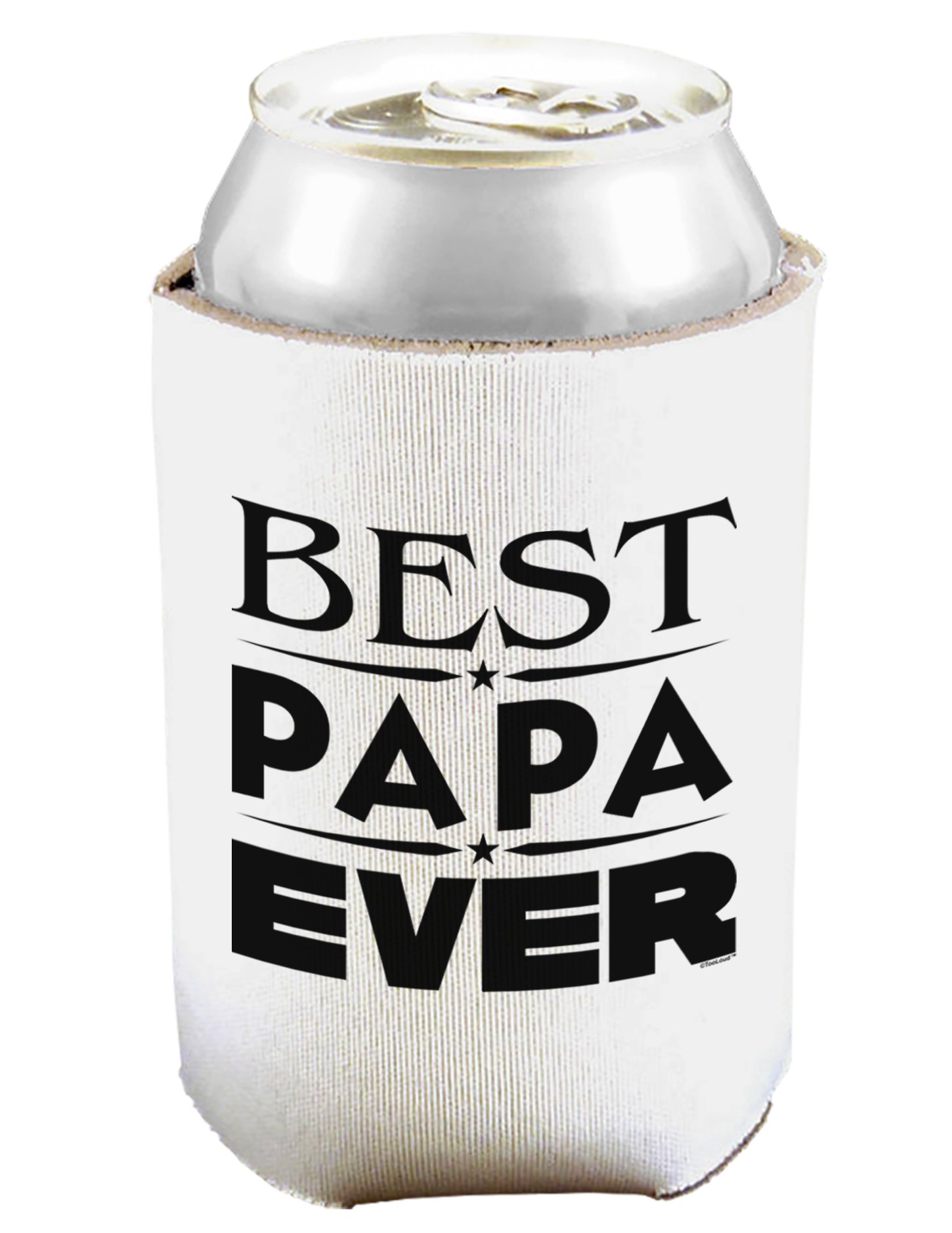 Best Papa Cozy Ever Can and Bottle Insulator Cooler - 2 Pack White | Keep Drinks Cold for Hours | Perfect for Picnics, BBQs, and Outdoor Adventures