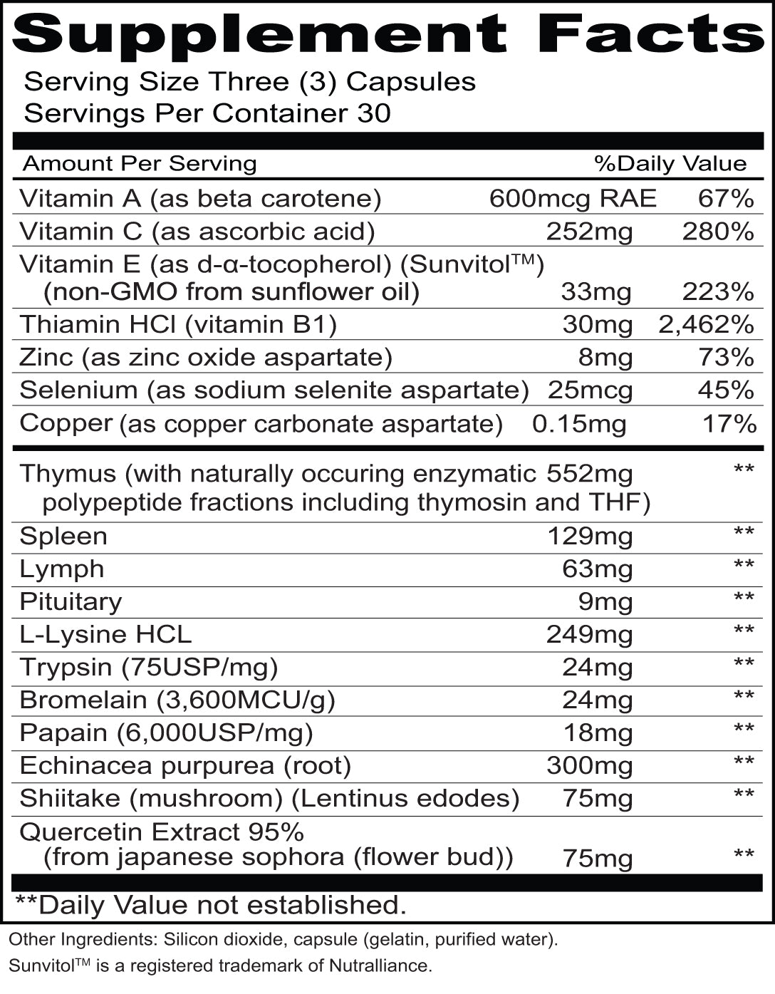 Priority One Immuno Caps (90 Capsules) - Immune Support Supplement for White Blood Cell Activity & Normal Immune Response - Daily Wellness & Immune Booster for Adults