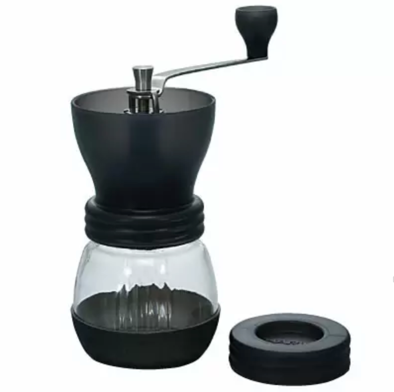 Hario Skerton Plus Ceramic Manual Coffee Grinder - Portable Hand Crank Mill for French Press, Pour Over & Cold Brew Coffee at Home, Camping & Travel