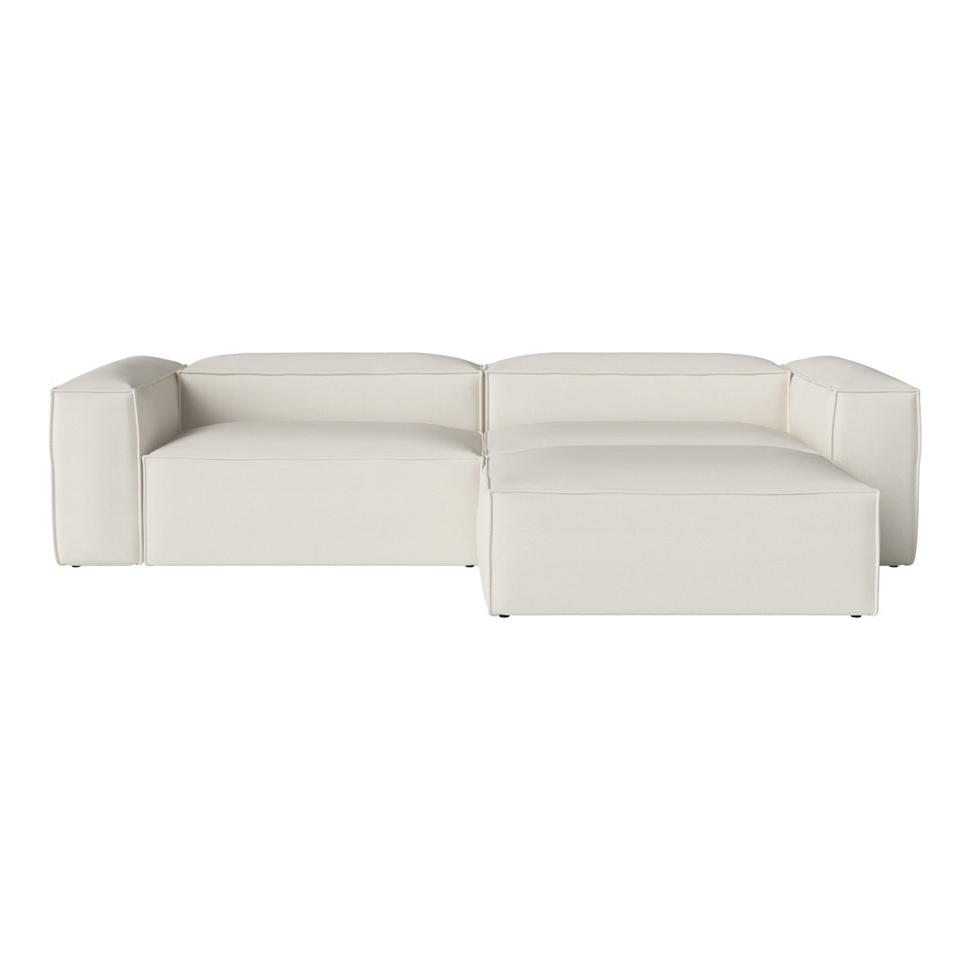 Cosima 2 Seater Sofa with Large Pouf - Modern Living Room Furniture for Small Spaces, Apartment & Lounge Comfort - Perfect for Relaxing, Entertaining & Compact Home Decor